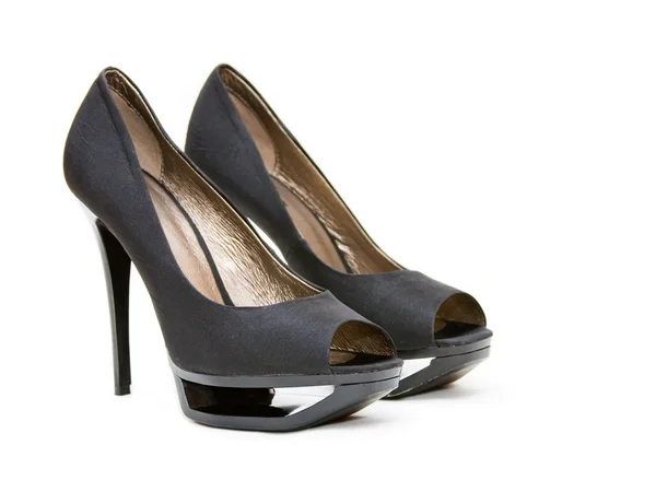 Чорні туфлі жіночі — стокове фото