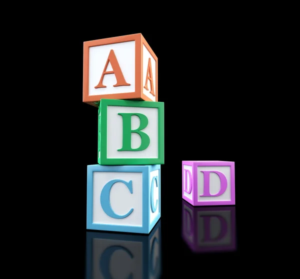 ABC alfabet block — Φωτογραφία Αρχείου
