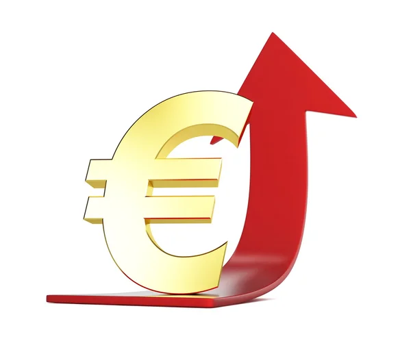 Spostamento della moneta europea — Foto Stock