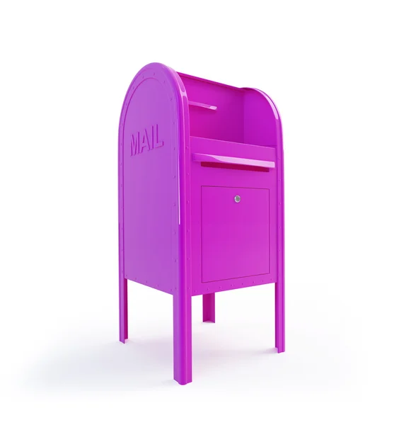 Рожевий поштової скриньки — стокове фото
