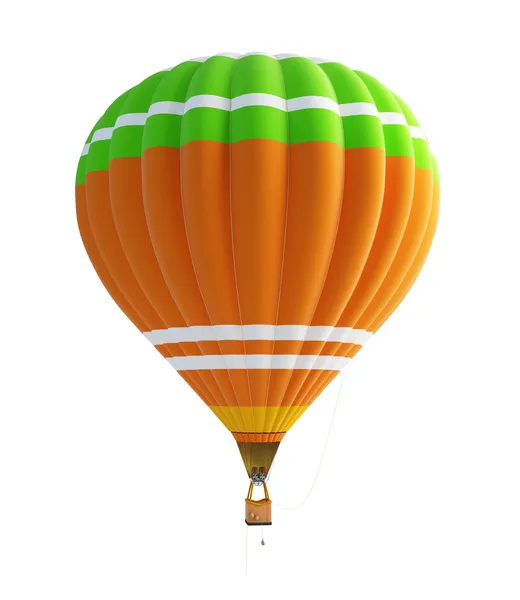 Horkovzdušný balón na bílém pozadí — Stock fotografie