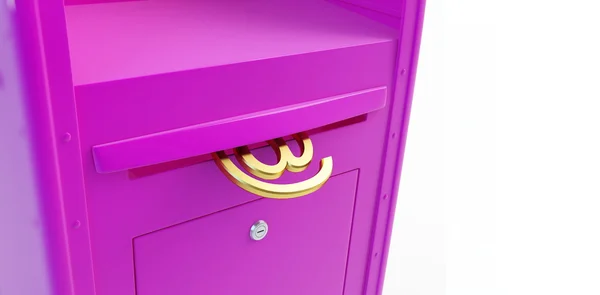Розовый почтовый ящик — стоковое фото