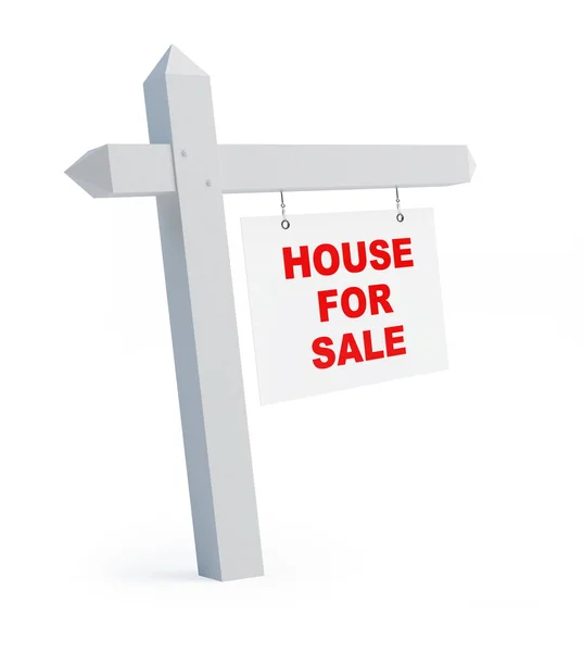 Pusty Dom na sprzedaż — Zdjęcie stockowe