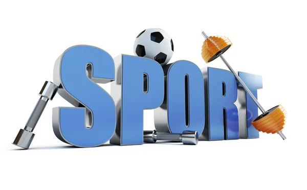 Slovo sport — Stock fotografie