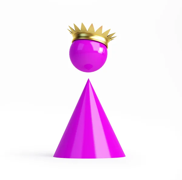 Pequena rainha rosa — Fotografia de Stock
