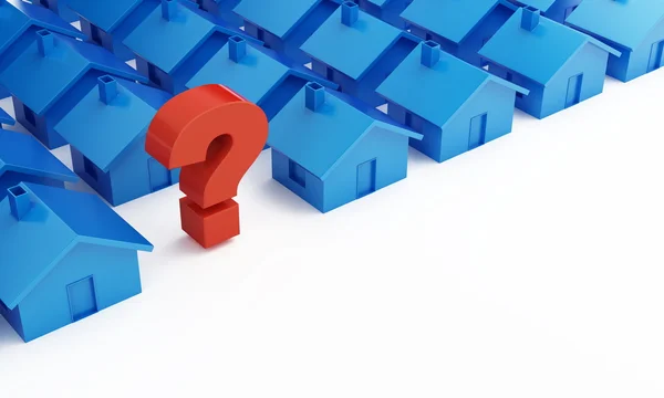 Home question mark — Stock Photo, Image