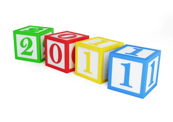New year's 2011 alphabet — Stock Photo, Image