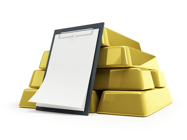 Bullion de ouro — Fotografia de Stock