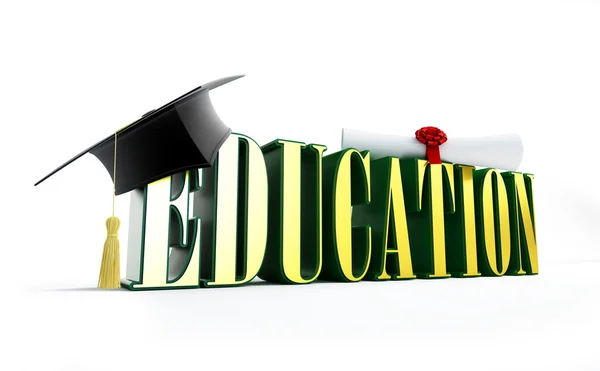 Tapa de educación y graduación — Foto de Stock