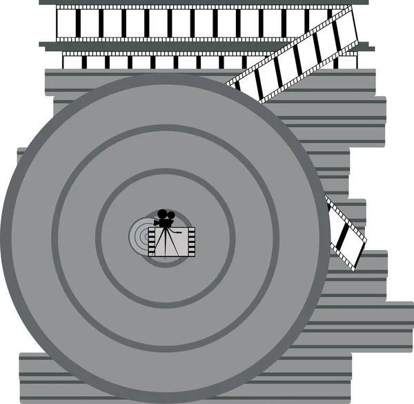 Przewód spiralny z filmu — Zdjęcie stockowe