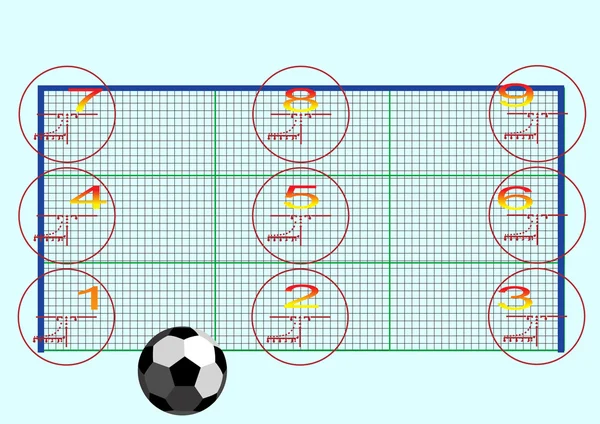 Objectifs de football — Image vectorielle