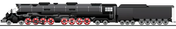Stará Lokomotiva Veterán Železniční Dopravy — Stockový vektor