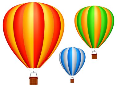 Hot air balloons. clipart