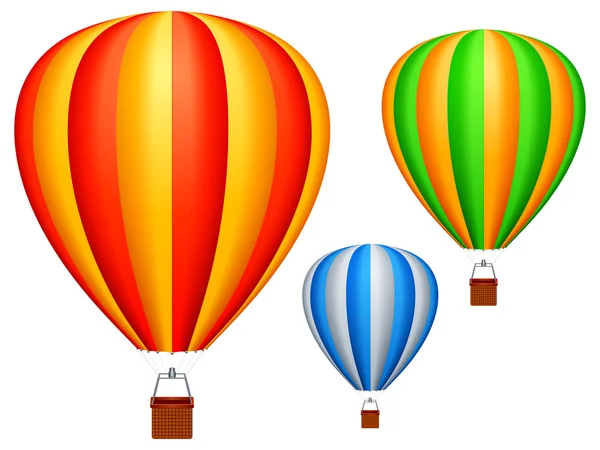 Balony na ogrzane powietrze. — Wektor stockowy