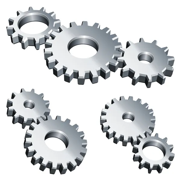 Metal gears. — Stock Vector