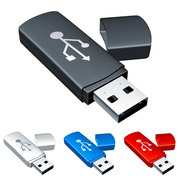USB-flashstation. — Stockvector