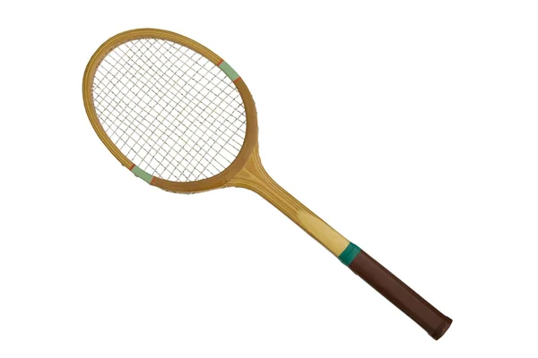 古い昔ながらのテニス ラケット — ストック写真