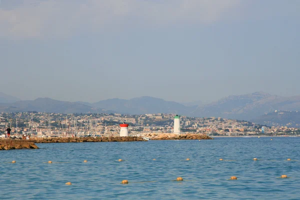 Côte Azur Die Mittelmeerküste Der Südöstlichen Ecke Frankreichs — Stockfoto