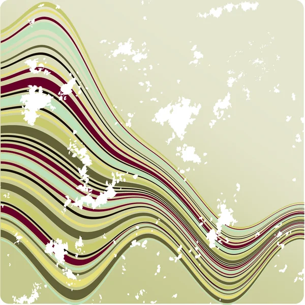 Vecteur Lignes Abstraites Ondulées Courbes Colorées — Image vectorielle