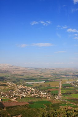 View of Galilee from Arbel mountain, Israel clipart