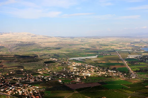 Vista Galiléia Partir Montanha Arbel Israel — Fotografia de Stock