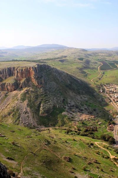 Wzgórze Parku Narodowego Arbel Galilea Izrael — Zdjęcie stockowe