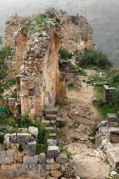 以色列蒙特福德城堡的废墟 — 图库照片