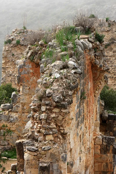 以色列蒙特福德城堡的废墟 — 图库照片
