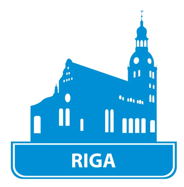 Skyline von Riga — Stockvektor