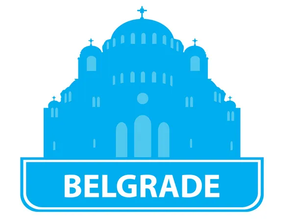 Skyline de Belgrade — Image vectorielle