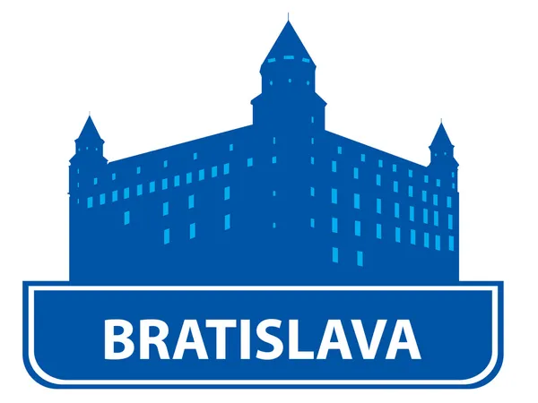 Skyline di Bratislava — Vettoriale Stock