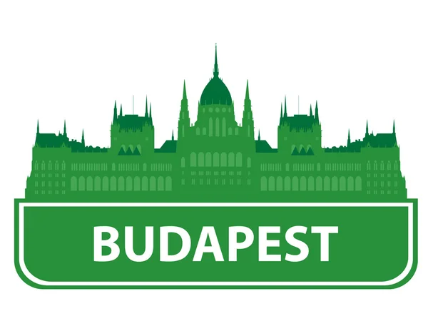 布达佩斯的天际线 — 图库矢量图片