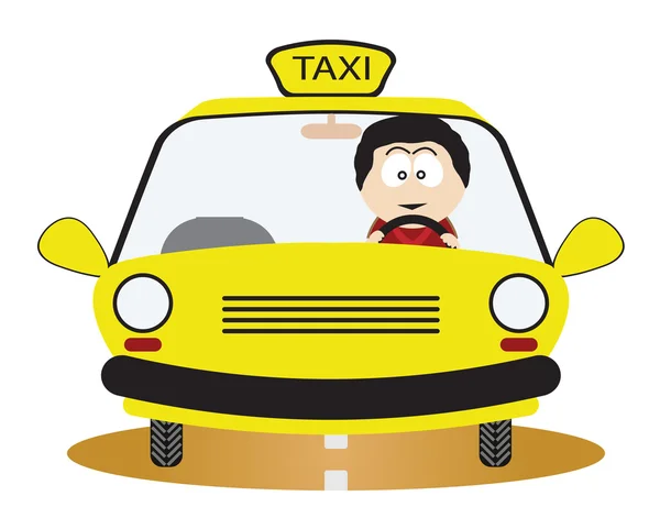Taxi Driver Vektoros Illusztráció — Stock Vector