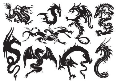 Dragons clipart