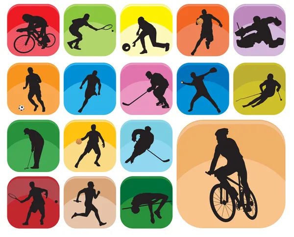 Sports Icons — Stock Vector