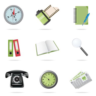 Icons set clipart