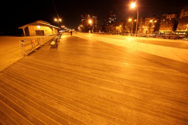 Klasik ny - brighton Beach'te akşam