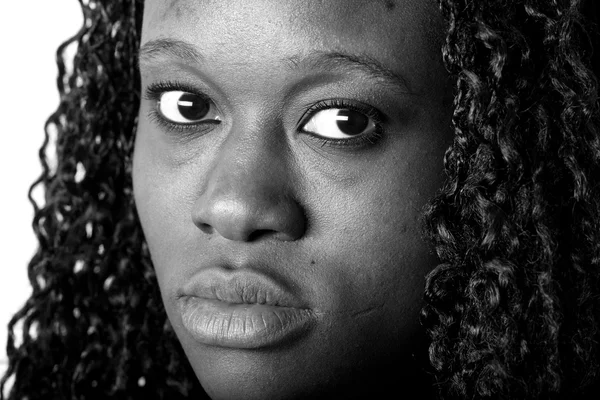 Üzgün afro Amerikan — Stok fotoğraf