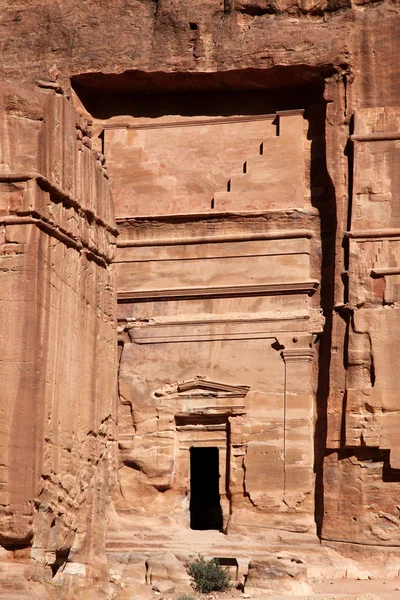 Camels à Petra - capitale des Nabatéens (Al Khazneh), Jordanie — Photo