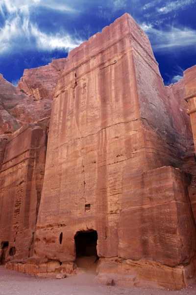 Petra - Nabatéer huvudstad (al-khazneh), Jordanien — Stockfoto