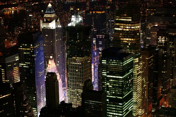 Natten New York Manhattan — Stockfoto