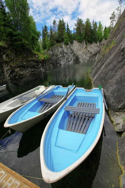 Båtar Sjön — Stockfoto