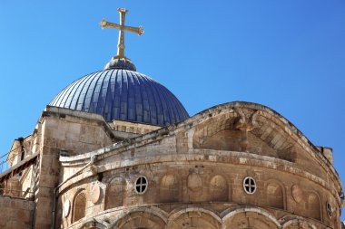 Dome on the Church of the Holy Sepulchre in Jerusalem, Israel clipart