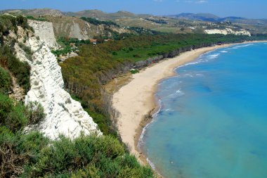 Italy,Sicily, coast near Eraclea city clipart