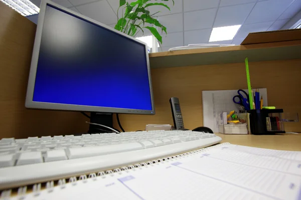 Work place with PC — Stock Photo, Image