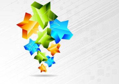 Parlak yıldızlı soyut arkaplan