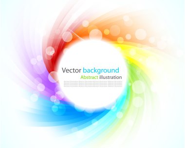 Abstract colorful background. Illustration with rays clipart