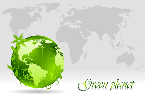 Green concept. Vector illustration