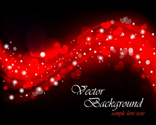Hintergrund am Valentinstag. Illustration mit Herz — Stockvektor