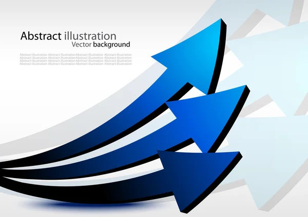 Business-Hintergrund mit Pfeilen. Abstrakte Illustration — Stockvektor